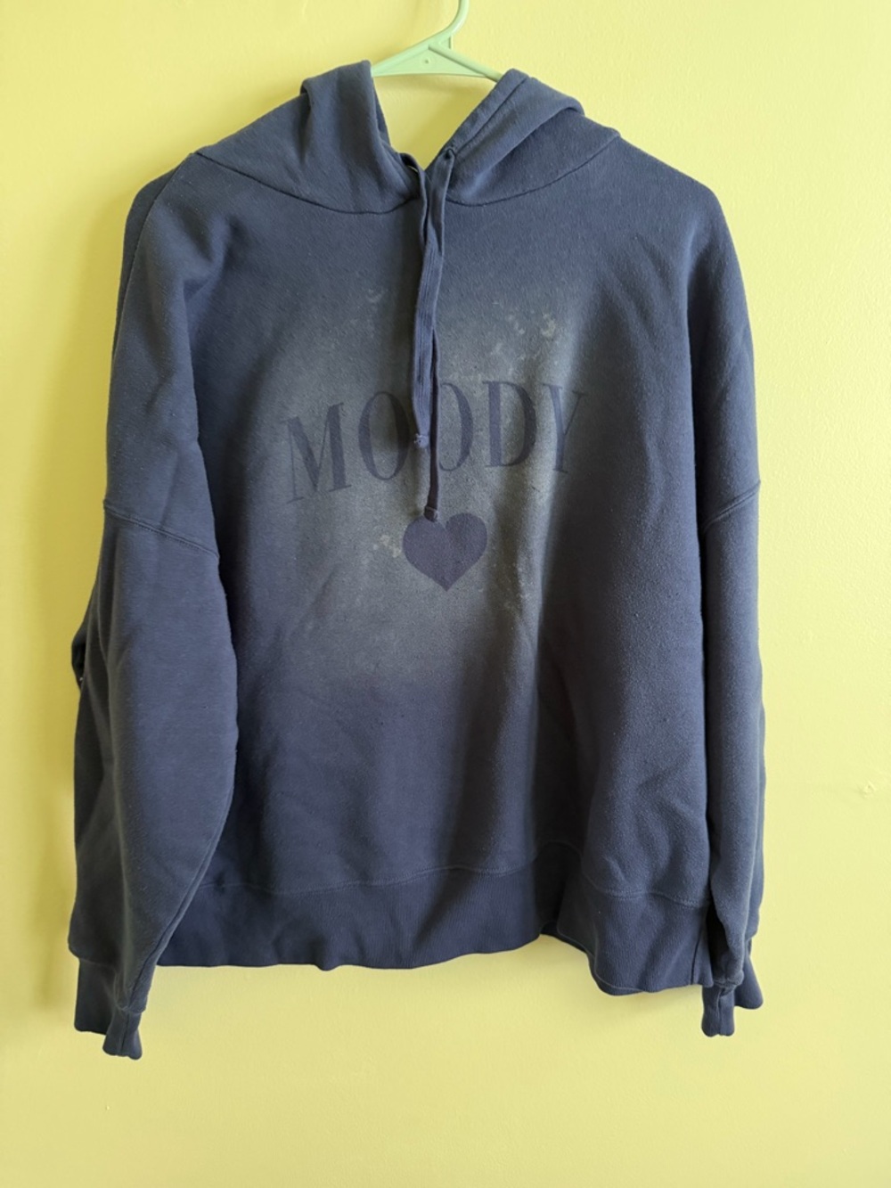 Grayson Threads Navy Crewneck Sweatshirt with 'MOODY' Logo